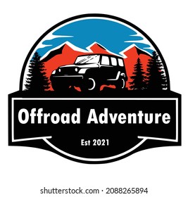 adventure off road logo vector