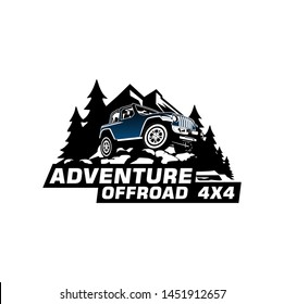Adventure offraod 4x4 logo vector