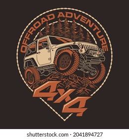 Adventure Offroad 4x4 Badges Logo Sticker Outdoor