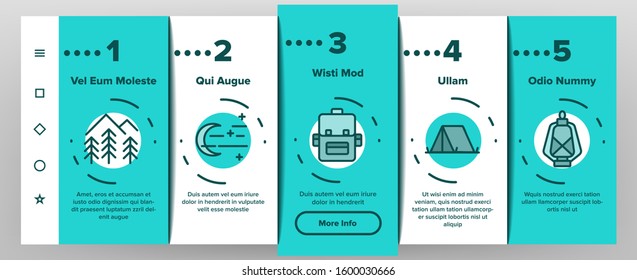 Adventure Onboarding Mobile App Page Screen Vector