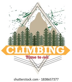 adventure outdoor logo camping print - vector