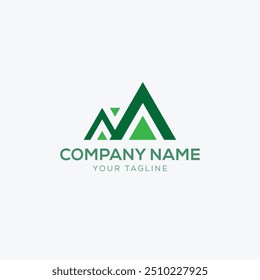 adventure outdoor logo with Compass and mountain design concept.