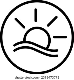 Adventure Outdoor minimal line art logo icon 