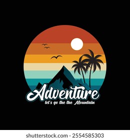 Adventure Outdoor Nature Travel Exploration Wanderlust Retro Design Vintage Style Adventure Gear
Hiking Sea Beach - T Shirt Design