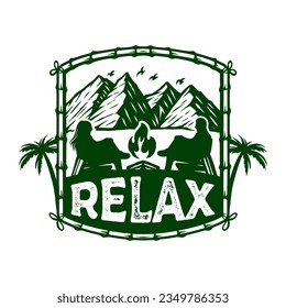 Adventure Outdoor T shirt Design Illustration