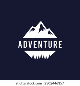 Adventure and outdoor vintage logo template, badge or emblem style