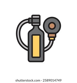 Adventure Oxygen Tank Icon Vector Illustration