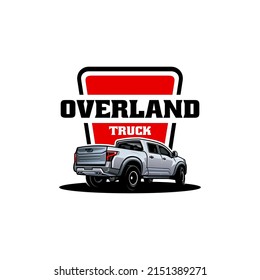 Adventure Pick Up Truck Logo Vector