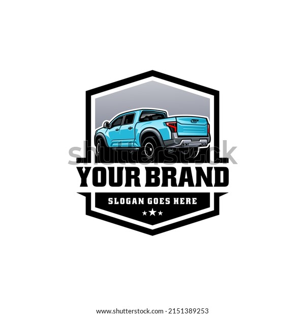 adventure pick up truck logo\
vector