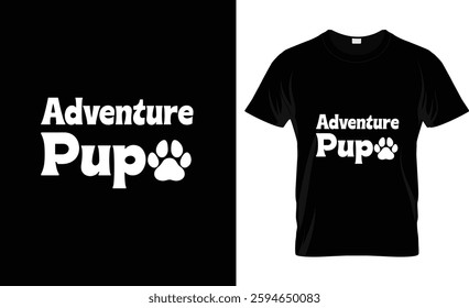 Adventure Pup t shirt design vector design