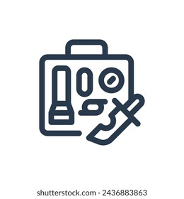 Ilustración de iconos vectoriales de equipo y equipo listos para la aventura