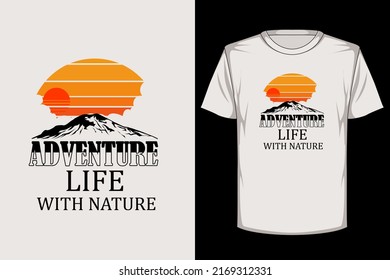 Adventure retro vintage t shirt design