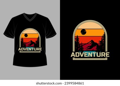 Adventure Retro Vintage T Shirt Design