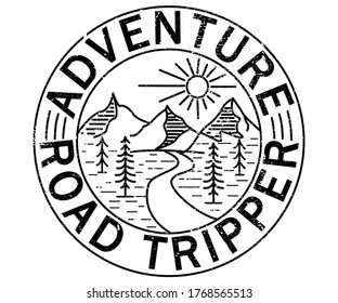 ADVENTURE ROAD TRIPPER GRAPHIC DESIGN 