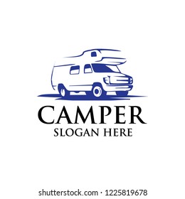 Adventure RV Camper with Car Logo Designs 