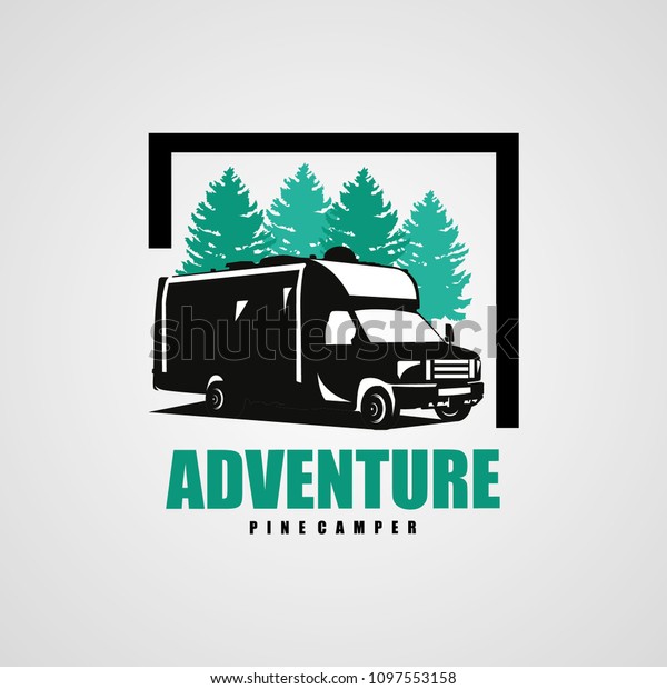 Adventure RV Camper\
Car Logo Designs\
Template