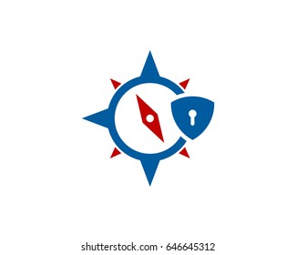 Adventure Security Lock Icon Logo Design Element