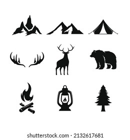 adventure silhouette vector design for logos, icons, etc