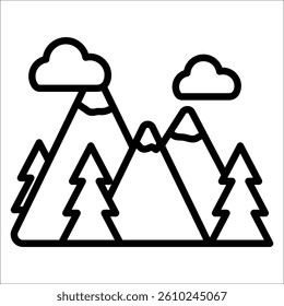 Adventure Simple Vector Icon Collection