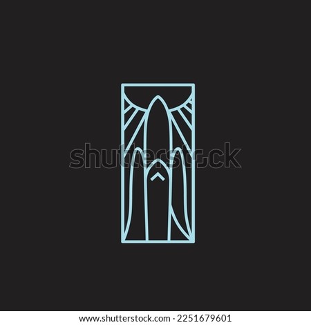adventure spaceship vector logo 2023