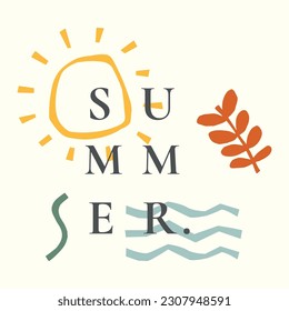 Vector de palma de verano para vacaciones de aventura 