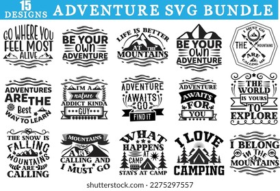 adventure svg bundle,  Camping svg bundle