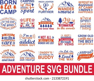 Adventure Svg Bundle . Adventure T-shirt Design Svg Bundle.