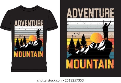 Adventure T Shirt Design, Adventure is calling and i must go, Adventure Mountain 