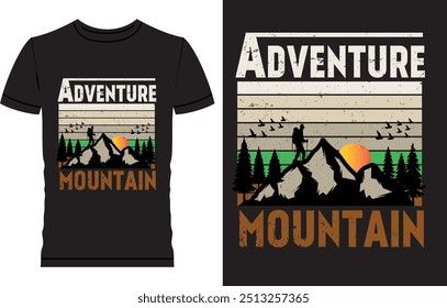 Adventure T Shirt Design, Adventure is calling and i must go, Adventure Mountain 