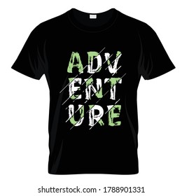 Vector de diseño de camiseta Adventure T