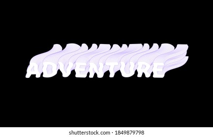 Adventure text effect abstract background template with bold style use for logo and banner headline