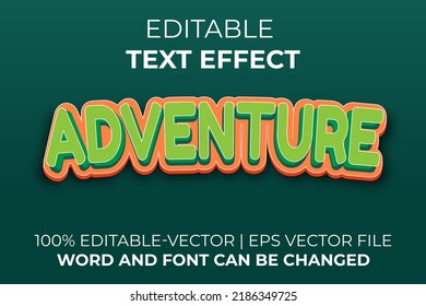 Adventure Text Effect, Easy To Edit