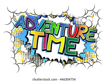 Adventure Time - Comic book style word