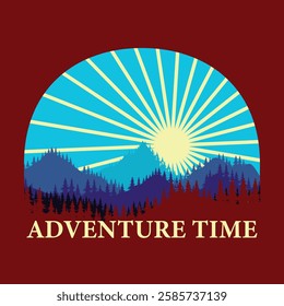 Adventure time logo, Cool logo for nature lovers