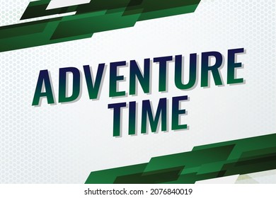 concepto de palabra de aventura ilustración vectorial con líneas y estilo 3d, página de inicio, plantilla, ui, web, aplicación móvil, afiche, banner, volante, fondo, tarjeta de regalo, cupón, etiqueta, papel tapiz	
