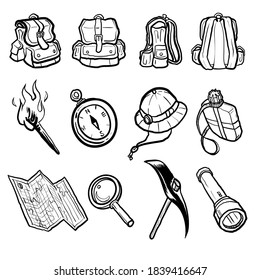 Adventure Tools Vector Icon Draw 