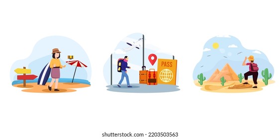 Adventure Touring Travel Flat Bundle Design