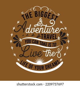 Adventure travel based t-shirt design.