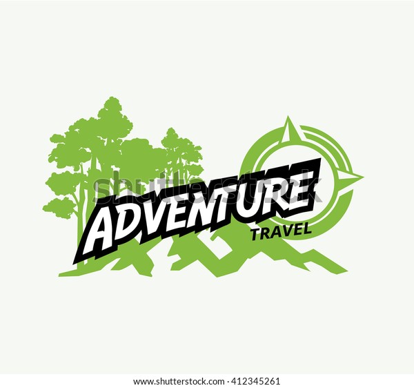 Adventure Travel Logo Template Stock Vector Royalty Free 412345261