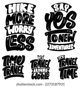 Adventure and Travel Typography Quote Bundle for T-Shirt, Mug, Poster or Other Merchandise.