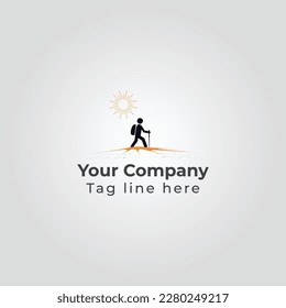 Adventure travel unique logo design