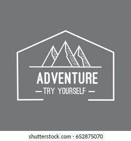 Adventure Try Yourself Illustration 