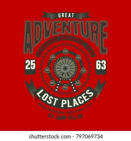 Adventure T-Shirt and apparel graphic design