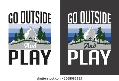 Adventure t-shirt design and forest t-shirt design. 