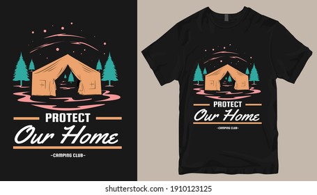 Adventure t-shirt design. Outdoor t shirt design. t-shirt design vector for print. Camping logo design vector illustration. Travel quotes for t shirt
