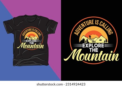 Adventure t-shirt design. Outdoor t shirt design. t-shirt design vector for print