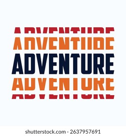Adventure t-shirt design premium vector file