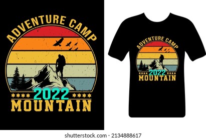 Adventure t-shirt design vector file 