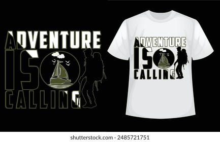 Adventure t-shirt design. Vector graphic for t shirt and other uses.