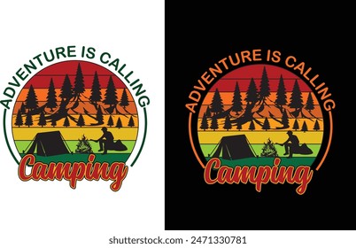 Adventure t-shirt , Mountain T-shirt , Camping t-shirt ,Outdoor custom t-shirt design